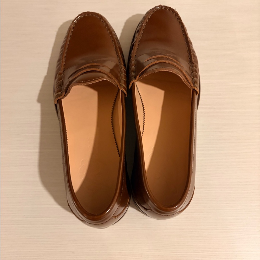 J Crew Winona Penny Loafers in Brown Leather - Women’s Size 9 - Picture 2 of 8